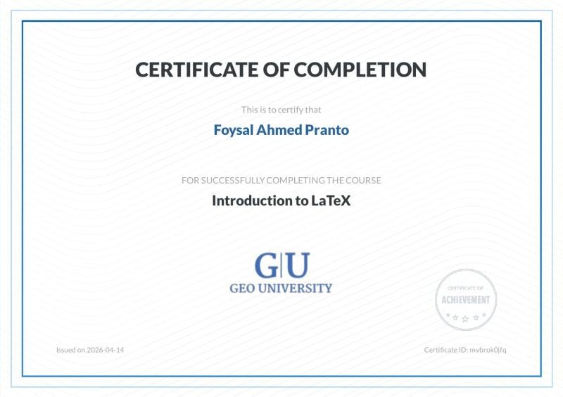 Introduction to LaTeX