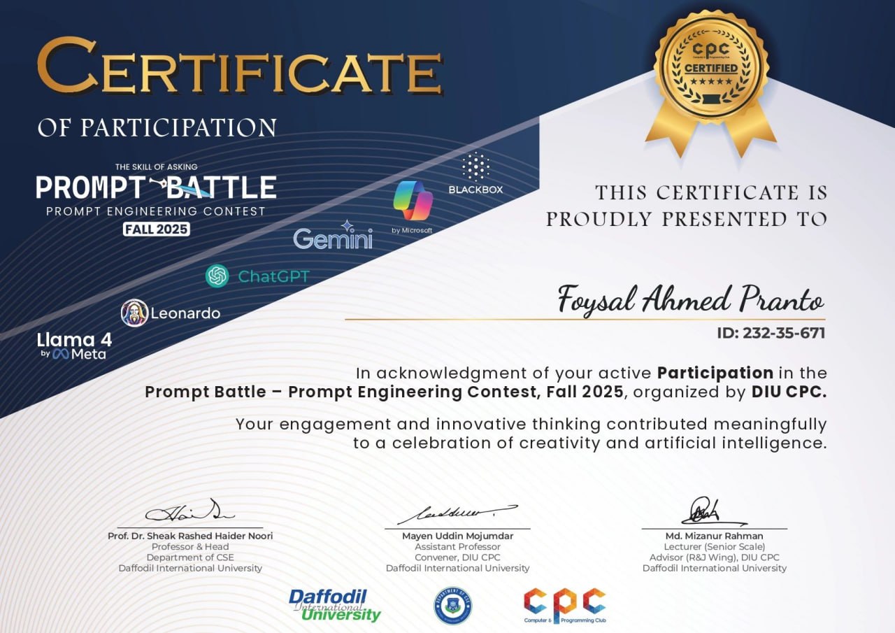 Prompt Battle — Prompt Engineering Contest, Fall 2025